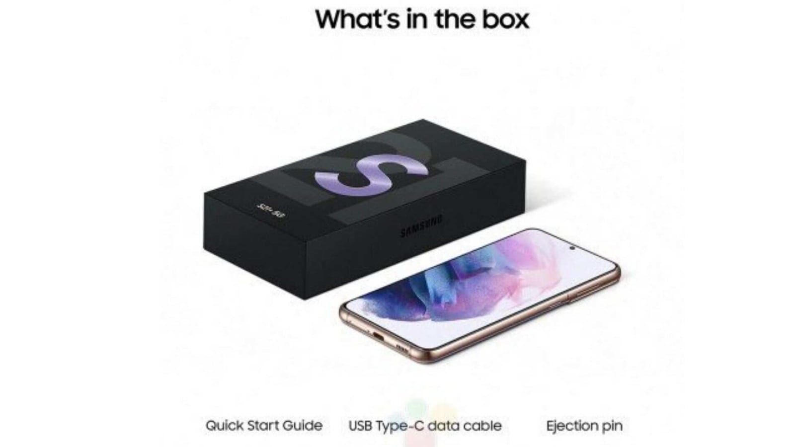 Samsung Galaxy S21 box Samsung Galaxy S21 box