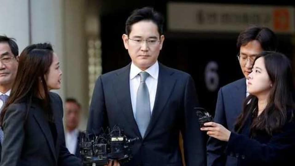 Samsung Electronics Vice Chairman, Jay Y. Lee, leaves the Seoul high court in Seoul in October 2019.