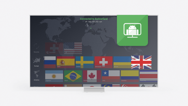 The ProtonVPN Android TV app allows users to connect to servers in other countries and instantly access all the supported streaming services in those countries.
