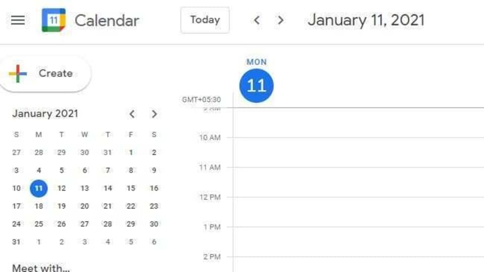 Google Calendar app