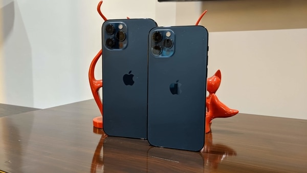 The iPhone 12 Pro Max and the iPhone 12 Pro. 