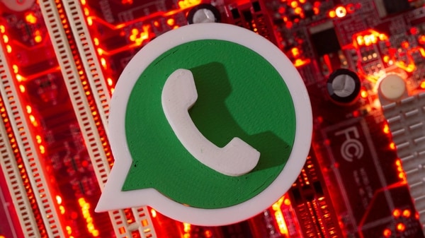 A 3D printed Whatsapp logo is placed on a computer motherboard in this illustration taken January 21, 2021. REUTERS/Dado Ruvic/Illustration