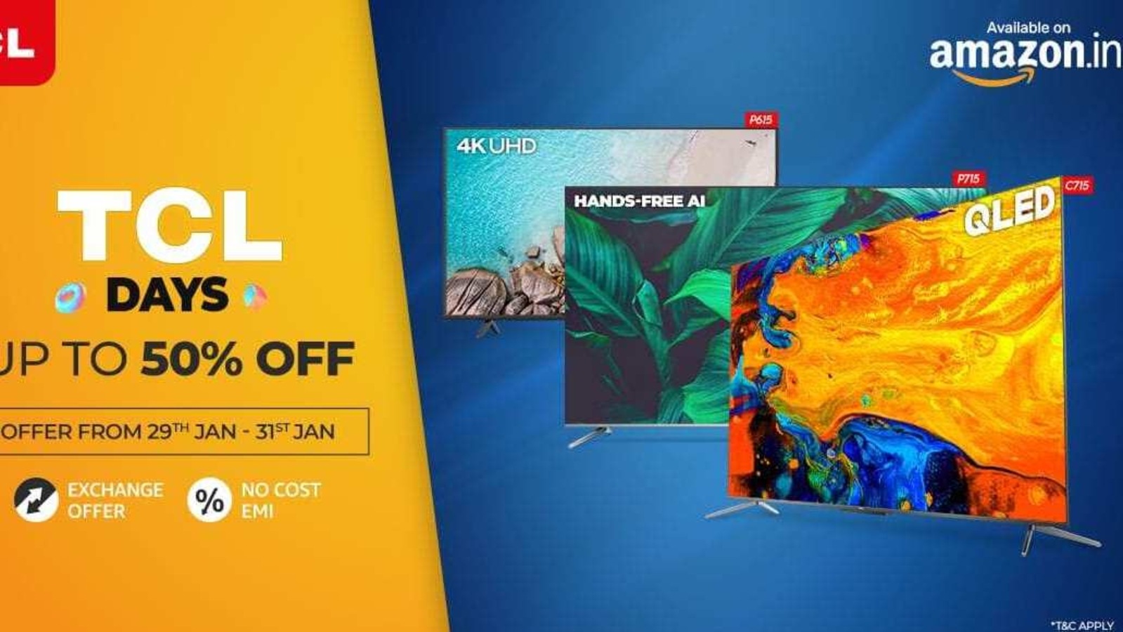 TCL announced Jan ART Sale
