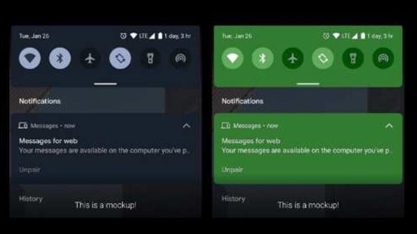 The accents might also work across apps, so you could probably theme WhatsApp and Instagram with one switch.