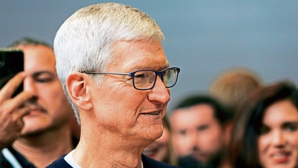 Tim Cook has speeded up plans for the launch of an Apple car REUTERS