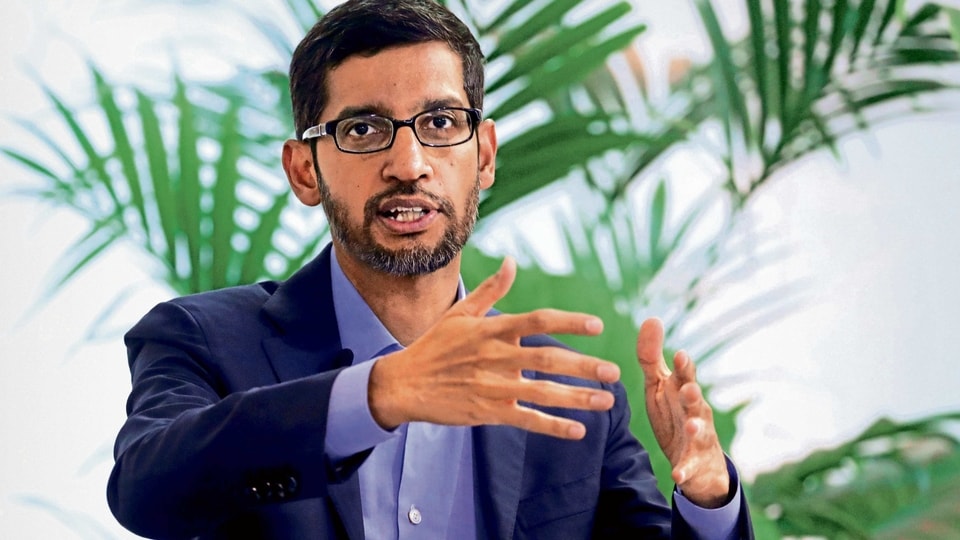 Google chief executive officer Sundar Pichai.