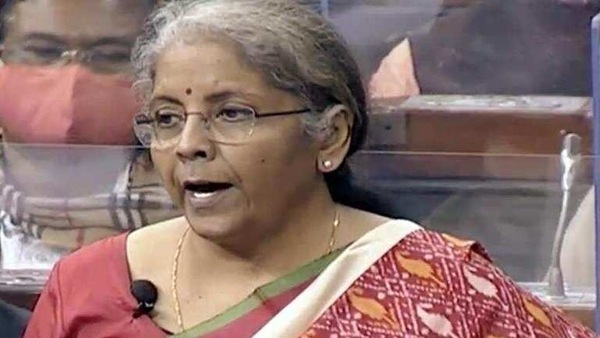 Union finance minister Nirmala Sitharaman presents the Union Budget 2021-22 in Lok Sabha in New Delhi on Monday. (ANI)