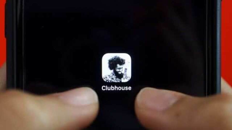 FILE PHOTO: The social audio app Clubhouse is seen on a mobile phone in this illustration picture taken February 8, 2021. REUTERS/Florence Lo/Illustration