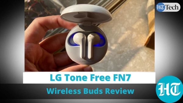The LG Tone Free FN7 true wireless earbuds