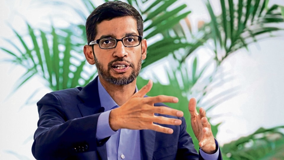 Google chief executive officer Sundar Pichai.