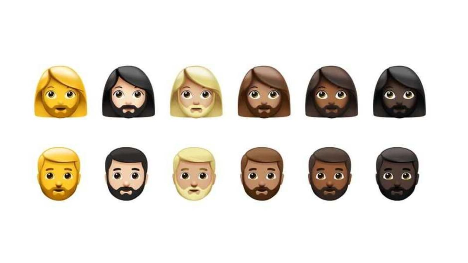 Iphones Will Be The First To Get Gender Consistent Woman With A Beard Emoji Ht Tech