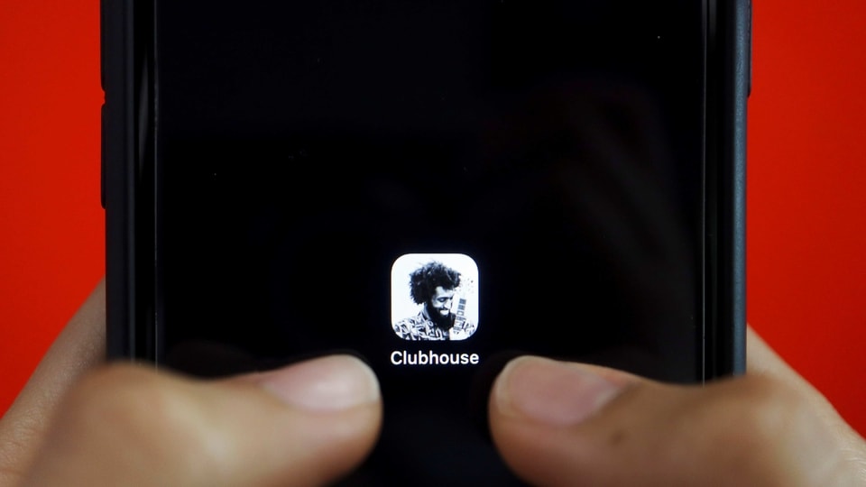 FILE PHOTO: The social audio app Clubhouse is seen on a mobile phone in this illustration picture taken February 8, 2021. REUTERS/Florence Lo/Illustration/File Photo