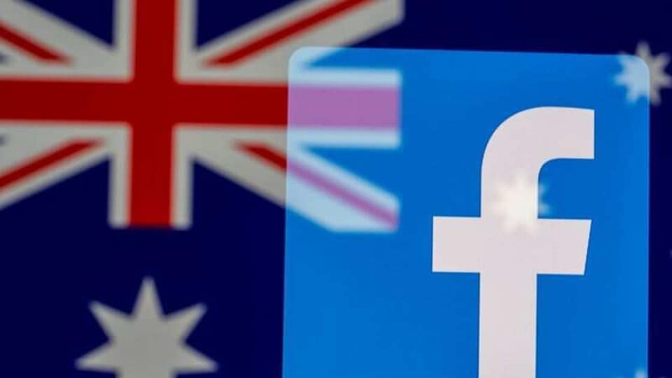 Facebook logo and Australian flag are displayed in this illustration taken, February 18, 2021. REUTERS/Dado Ruvic/Illustration