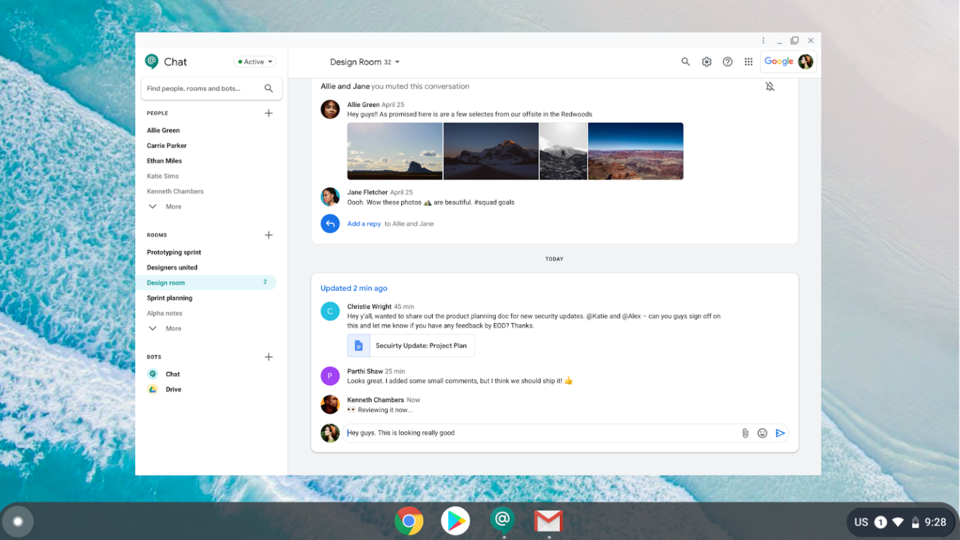 new google hangouts chat support