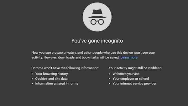 Google's incognito mode.