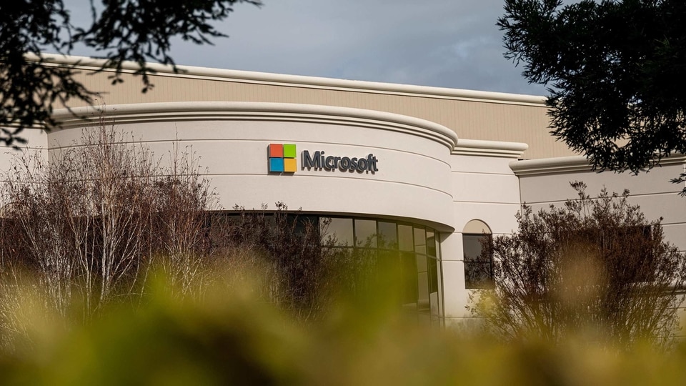 A Microsoft office in Mountain View, California, U.S., on Friday, Jan. 22, 2021. Microsoft Corp. is expected to release earnings figures on January 26. Photographer: David Paul Morris/Bloomberg