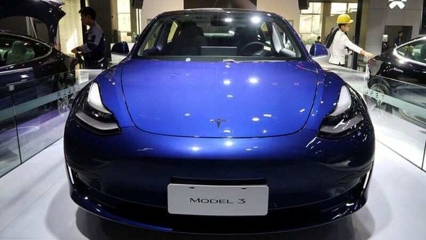 A China-made Tesla Model 3 electric vehicle is seen ahead of the Guangzhou auto show in Guangzhou, Guangdong province, China November 21, 2019. 