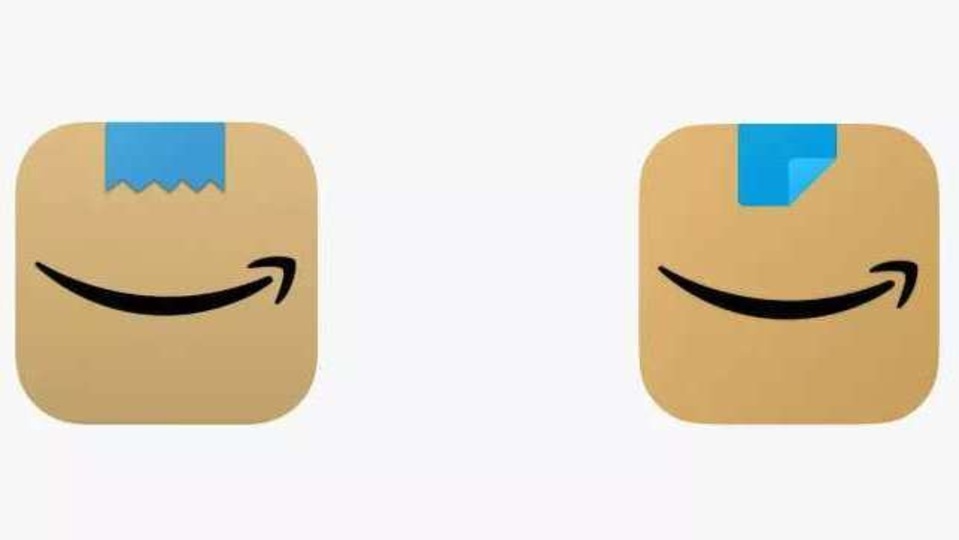 The problem with that design (on the left), apparently, was that the adhesive tape strip looked a bit too much like the moustache of Adolf Hitler, which was noticed on social media. It's been changed to the one on the right now. 