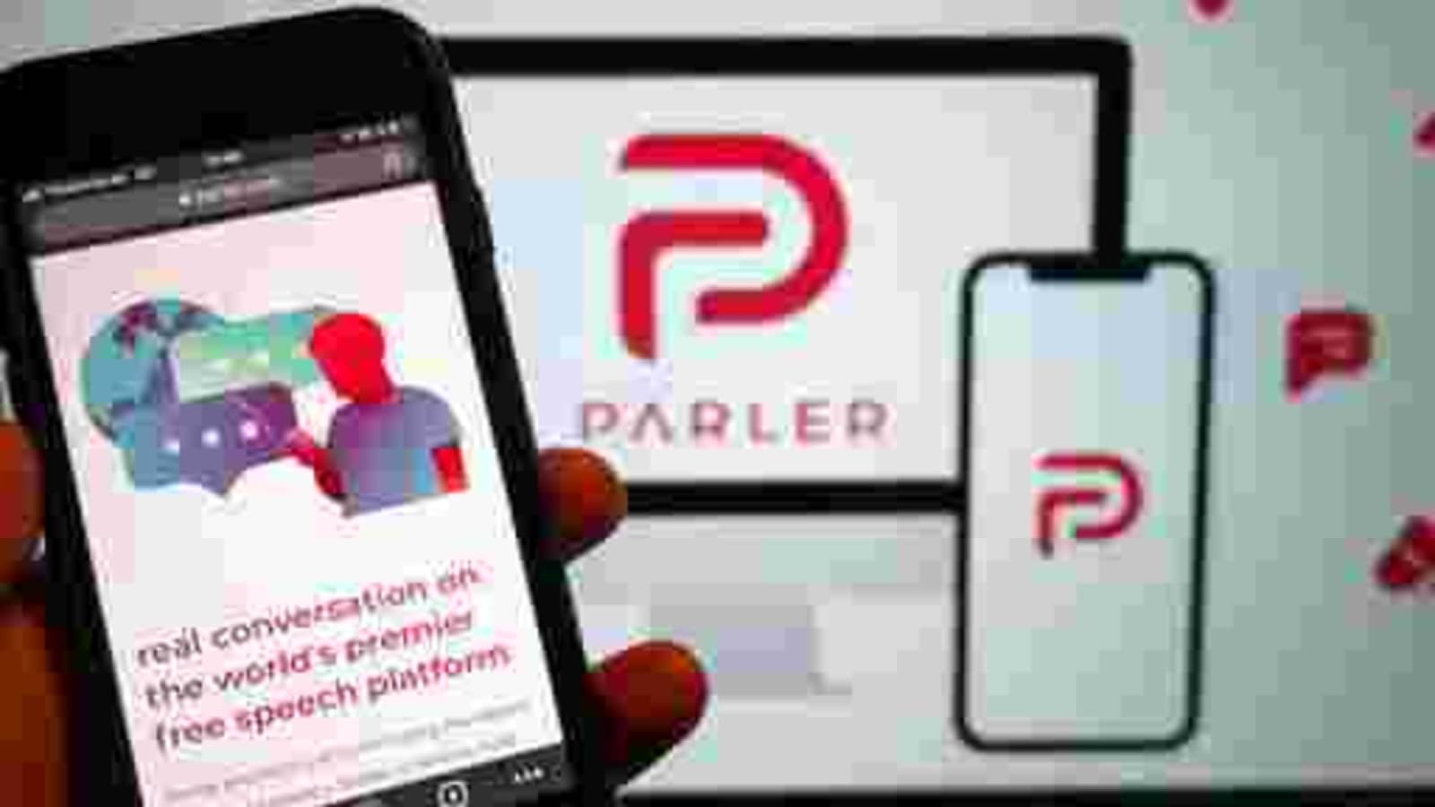 Parler app. Parler app.