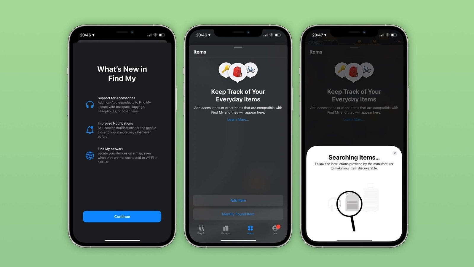 With iOS 14.5 beta 3, the new ‘Items’ tab comes enabled by default in the Find My app. With iOS 14.5 beta 3, the new ‘Items’ tab comes enabled by default in the Find My app.