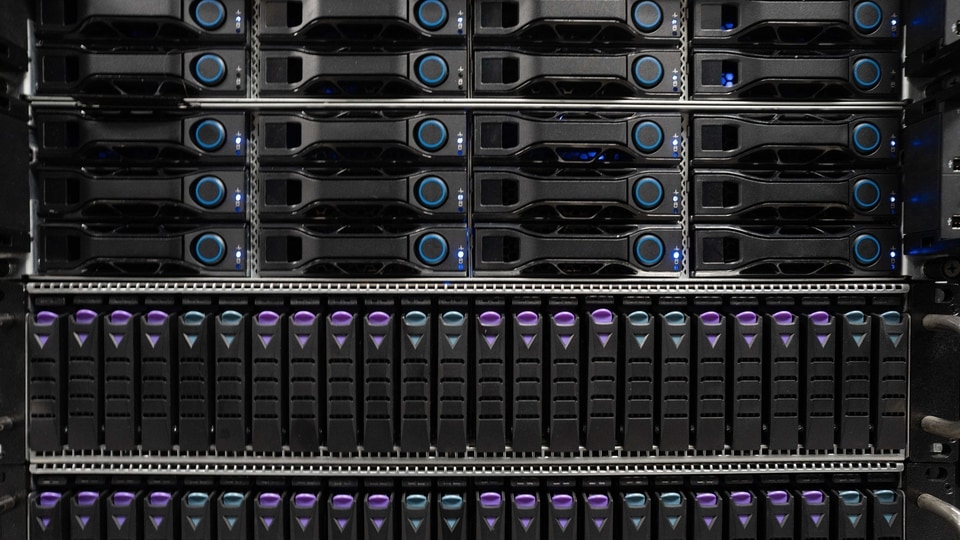 Supercomputer components at the San Diego Supercomputer Center at the University of California San Diego (UCSD) in San Diego, California. Supercomputer components at the San Diego Supercomputer Center at the University of California San Diego (UCSD) in San Diego, California.