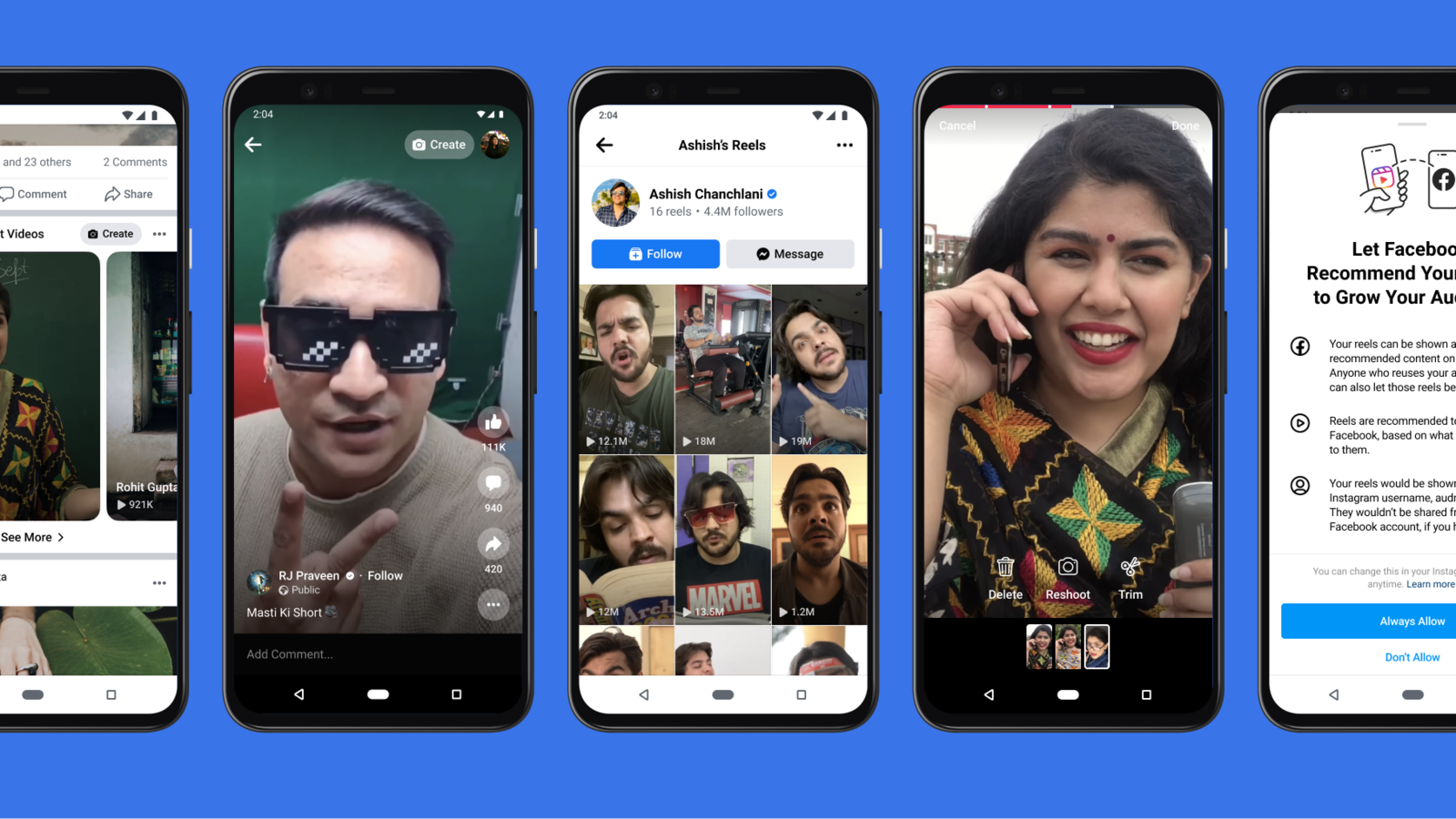 Facebook Reels goes official in India, to also feature recommended