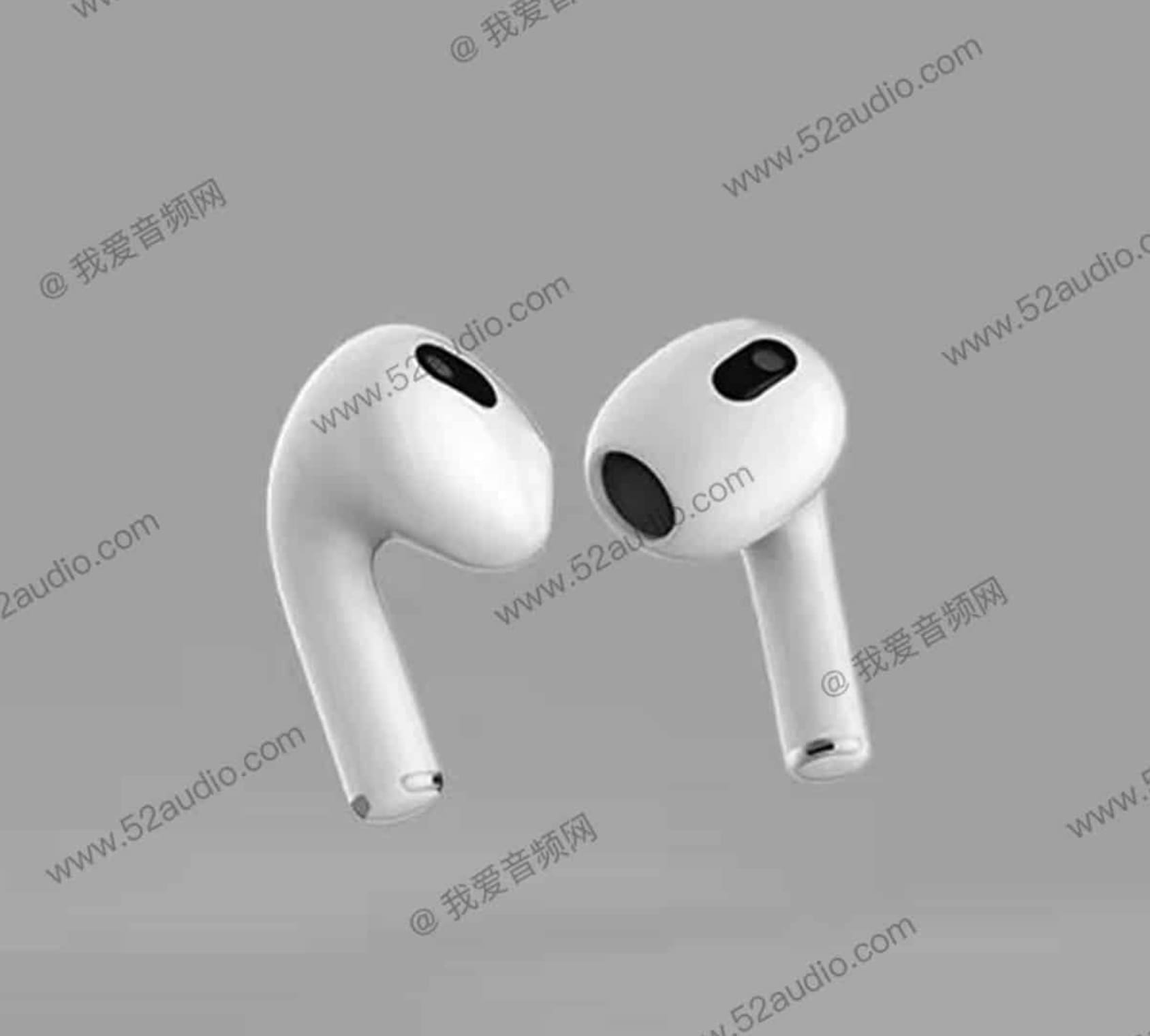 AirPods 3 look more like the AirPods Pro than the AirPods 2. AirPods 3 look more like the AirPods Pro than the AirPods 2.