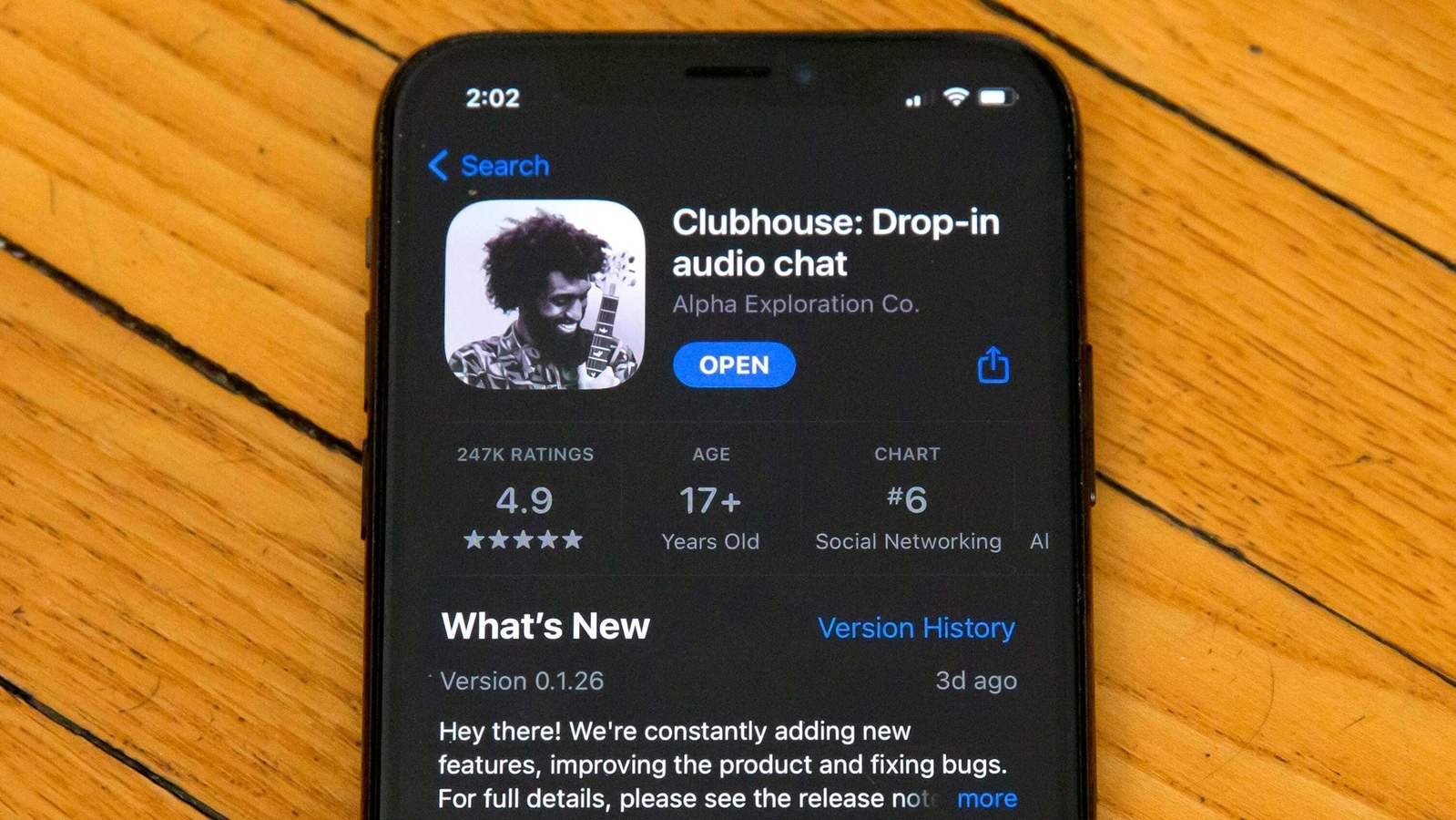 Clubhouse is available only on iOS. Clubhouse is available only on iOS.