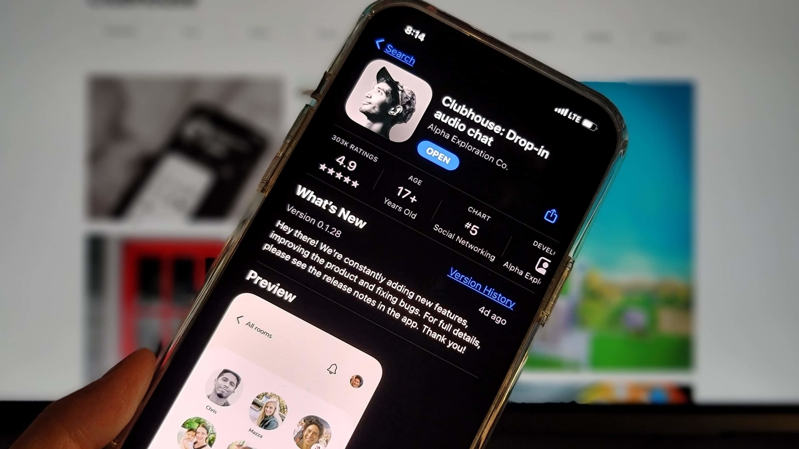 Clubhouse is available only on iOS. Clubhouse is available only on iOS.