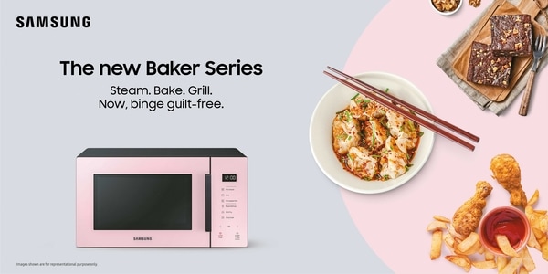 The new Baker Series microwaves come with an elegant, sleek design, intuitive controls, distinctive handles and a glass-finish body.