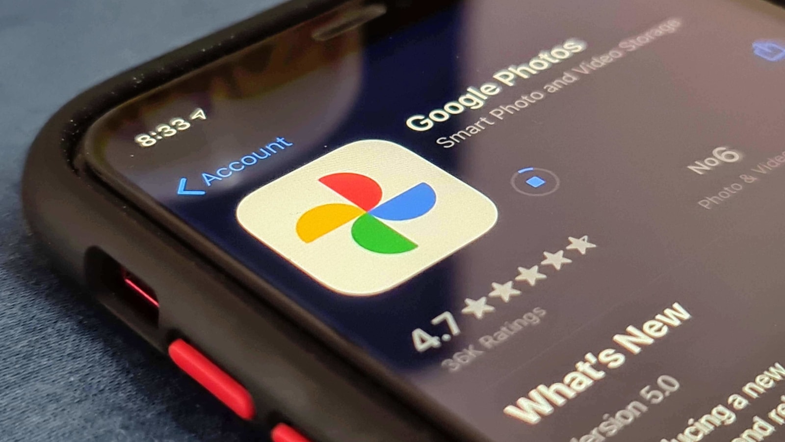 Google Photos App Store listing. Google Photos App Store listing.