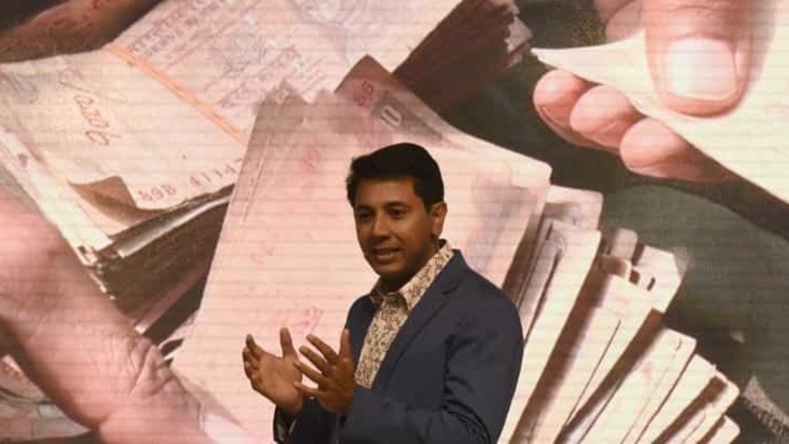 FILE PHOTO: Caesar Sengupta VP, Next Billion Users, briefing the New TEZ app, before the launch of the Google Digital Payment app at Taj Palace Hotel, in New Delhi, India on Monday, September 18, 2017. ( Photo by Sonu Mehta/ Hindustan Times)