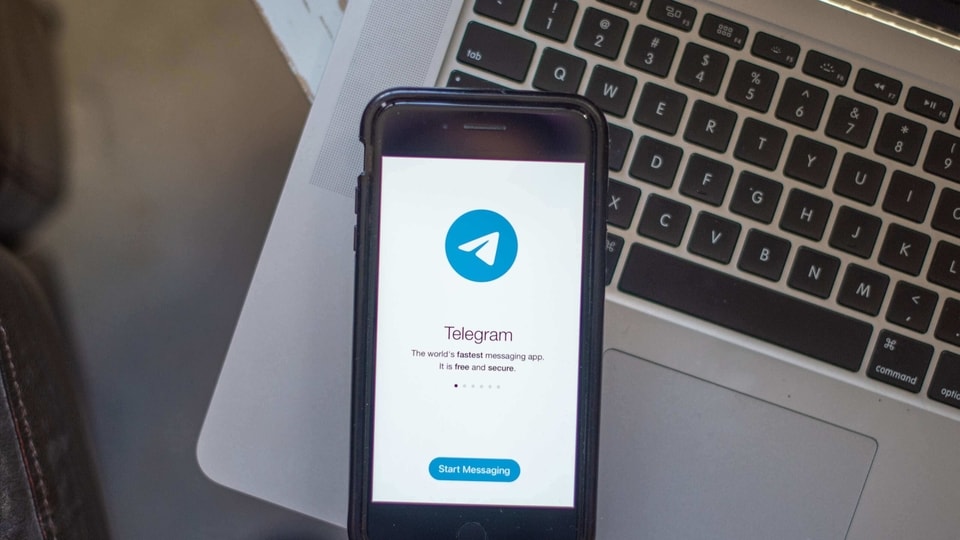 The Telegram Messenger LLP app on a smartphone arranged in Hastings on Hudson, New York, U.S.