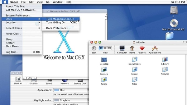 The first of the long list, the March 24, the Mac OS X, which was made available for purchase on March 14, 2001.&nbsp;