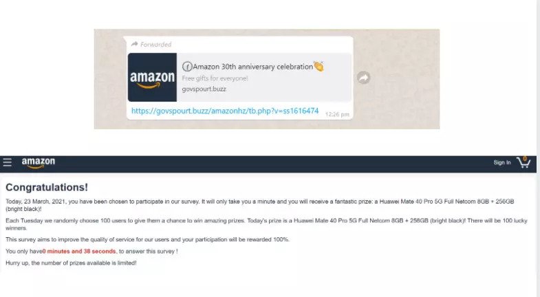 New Whatsapp Forward Scam Offers Users Free Amazon Gifts For Completing Survey Ht Tech