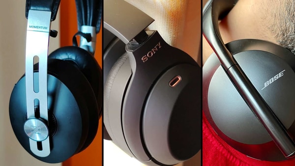 Sennheiser Momentum 3, Sony WH-1000XM4, Bose 700 Noise Cancelling Headphones.