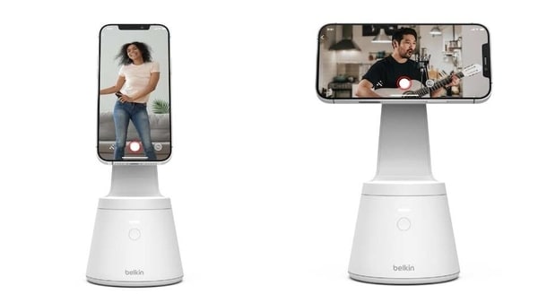 The Belkin Magnetic Phone Mount with Face Tracking works in tandem with an app that is available on the App Store.