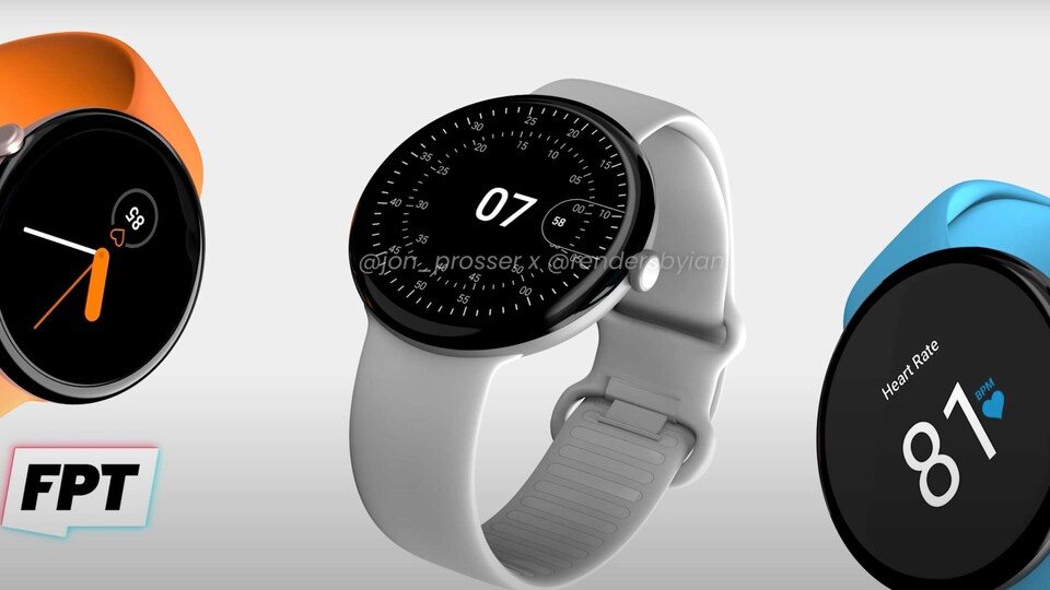 We can see from the renders that the Google Pixel Watch sports a bezel-less circular display and is much thinner than most of the smartwatches available in the market right now.