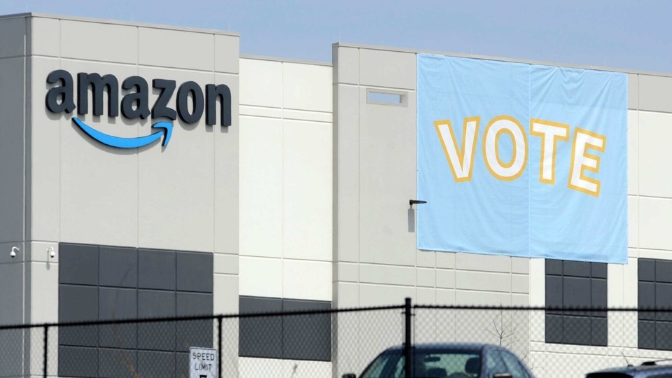 Despite the strongest public support and the most sympathetic president in years, the American labor movement just suffered a stinging defeat. Amazon warehouse workers in Bessemer, overwhelmingly voted against joining the Retail, Wholesale and Department Store Union in much-anticipated election results announced Friday, April 9. (AP Photo/Jay Reeves, File) Despite the strongest public support and the most sympathetic president in years, the American labor movement just suffered a stinging defeat. Amazon warehouse workers in Bessemer, overwhelmingly voted against joining the Retail, Wholesale and Department Store Union in much-anticipated election results announced Friday, April 9. (AP Photo/Jay Reeves, File)
