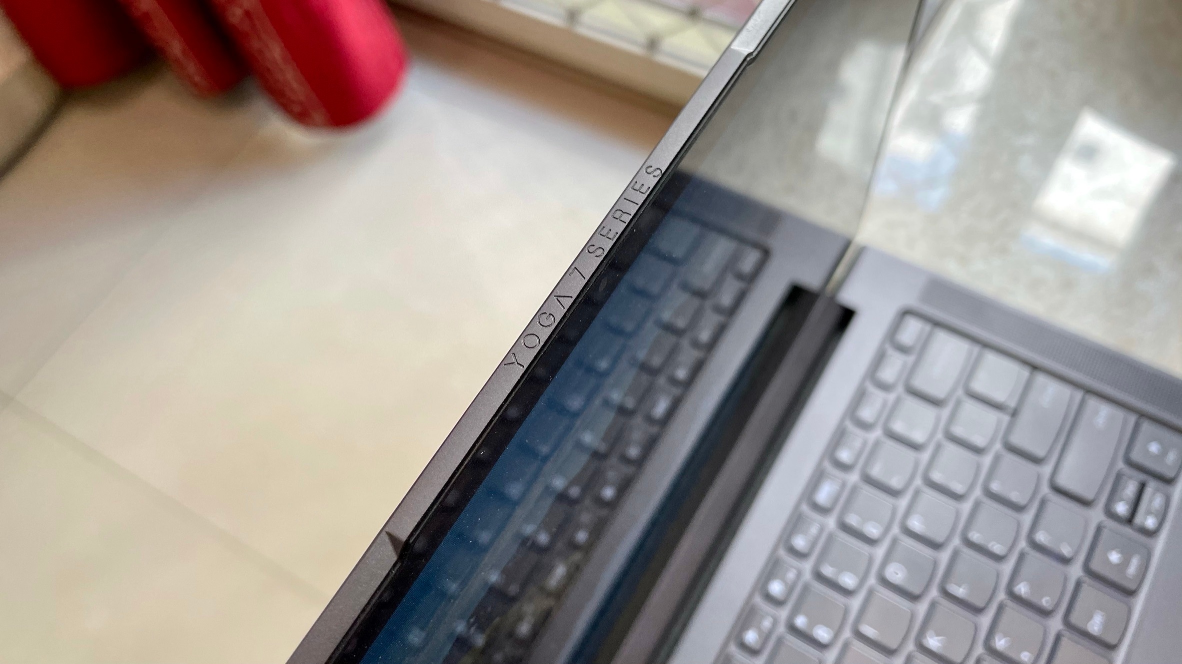Weighing 1.33kgs, the Yoga Slim 7 has a 4-cell 60.7Whr battery. Weighing 1.33kgs, the Yoga Slim 7 has a 4-cell 60.7Whr battery.