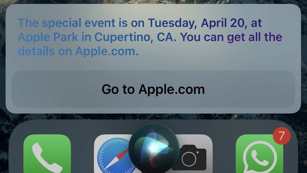 Siri  has this to say when you ask when Apple's next event will be held.