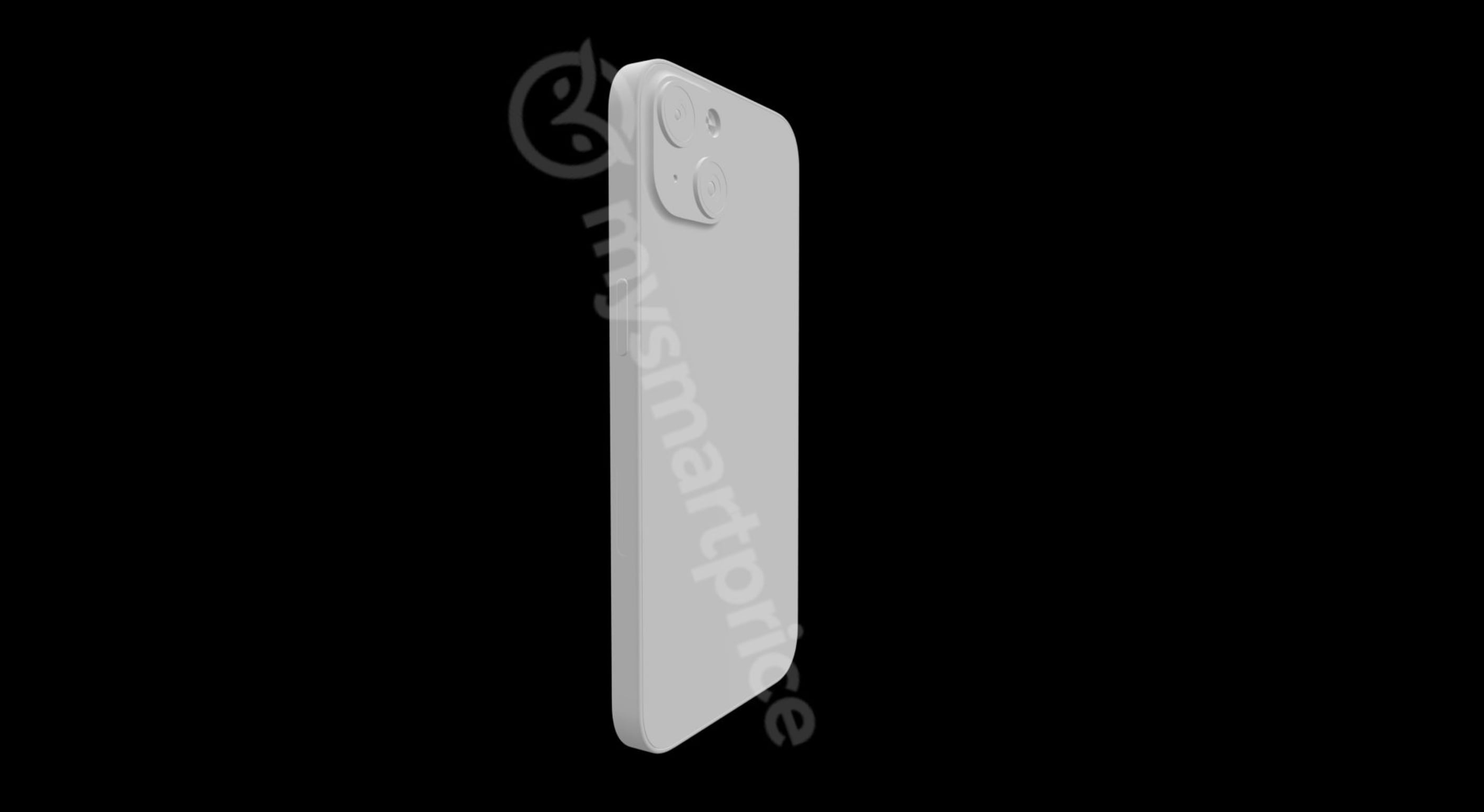 The camera positioning on the rear of the iPhone 13 also looks different - it's diagonal. The camera positioning on the rear of the iPhone 13 also looks different - it's diagonal.