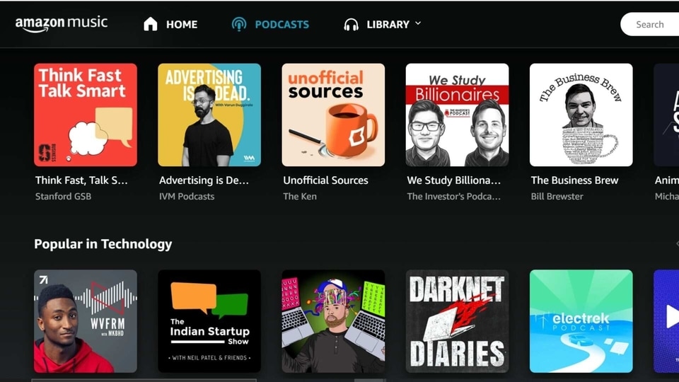 amazon music podcasts