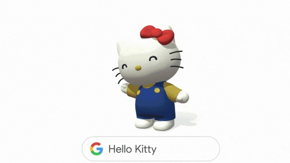 Hello Kitty AR in Google Search.