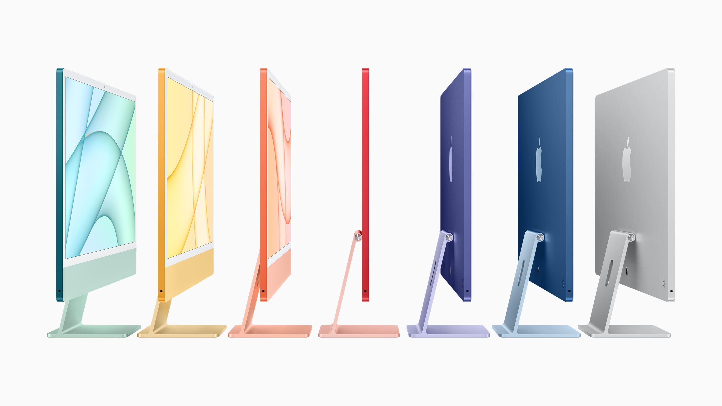 Not all colours are available on the cheaper iMac variant that comes with the 7-core GPU. Not all colours are available on the cheaper iMac variant that comes with the 7-core GPU.