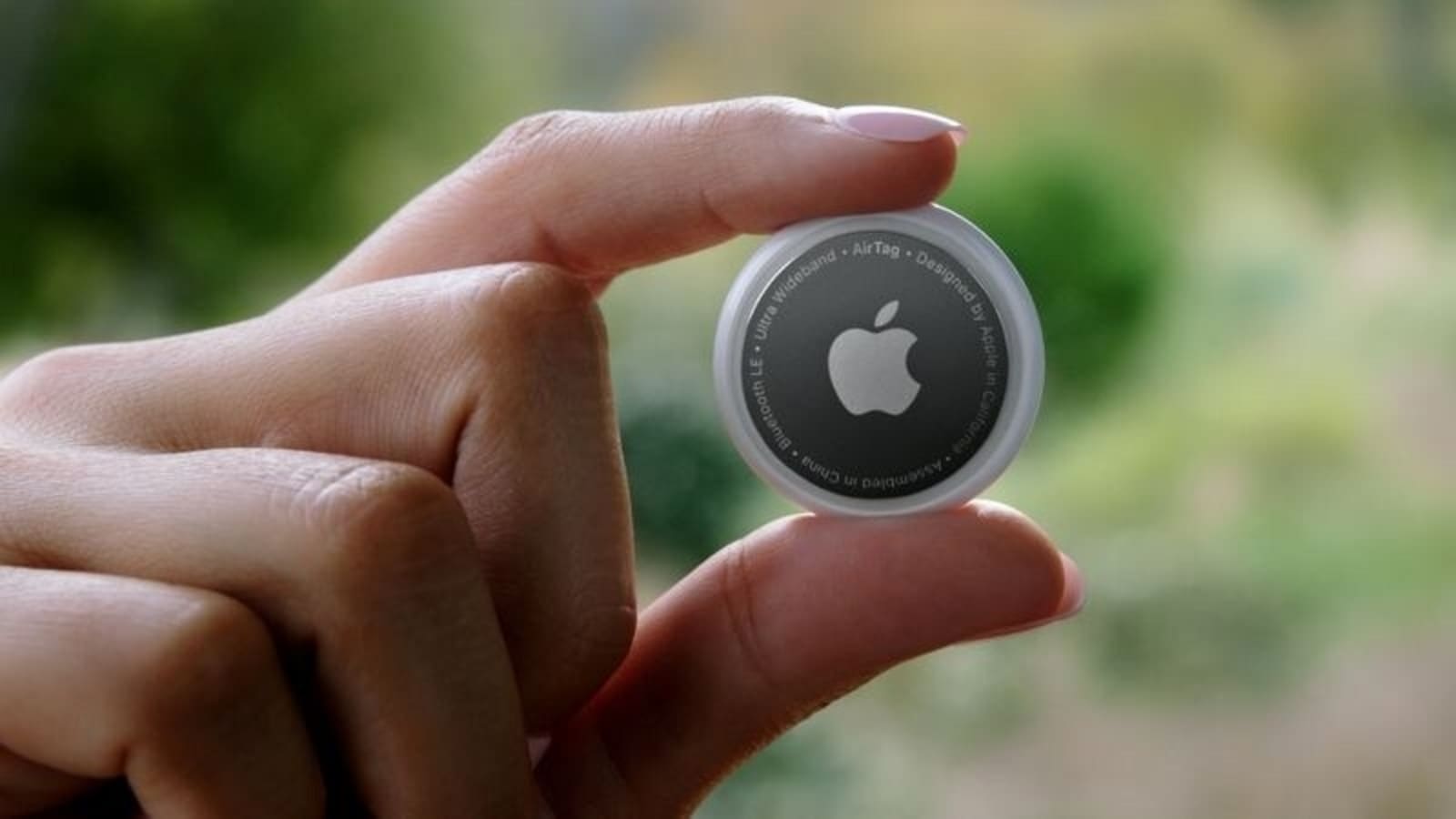 Apple unveils AirTag, in this still image from the keynote video of a special event at Apple Park in Cupertino, California, U.S. released April 20, 2021. Apple Inc./Handout via REUTERS