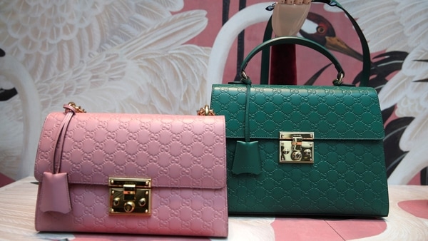 FILE PHOTO: Gucci products are displayed in the window of a store on Old Bond Street in London, Britain June 2, 2016. 