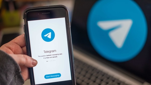 The Telegram Messenger app on an iPhone.