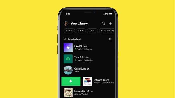 You can pin up to 4 playlists, albums or podcasts at a time, according to Spotify.