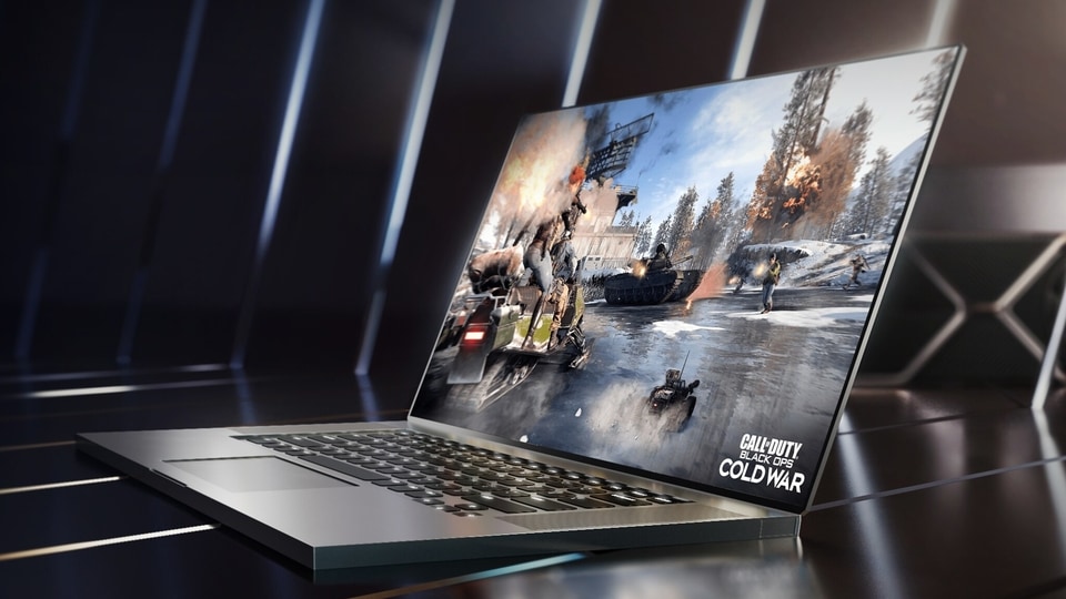 A laptop running Nvidia's latest GeForce RTX 3050 discrete graphics card